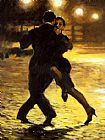 Tango Canvas Paintings - TANGO and COBBLESTONES